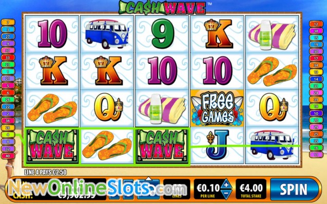 Video slot Cash Wave