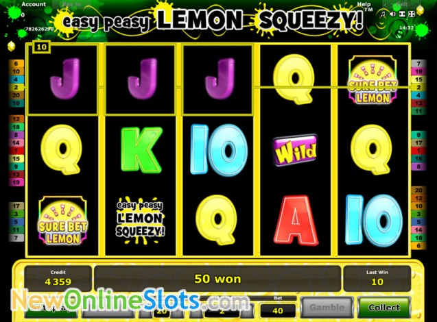 Slot Machine Easy Peasy Lemon Squeezy