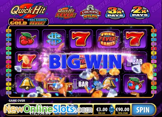 Quick hit black gold slot machine screenshot