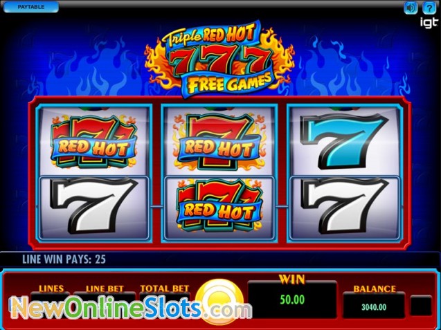 Red hot sevens slots free